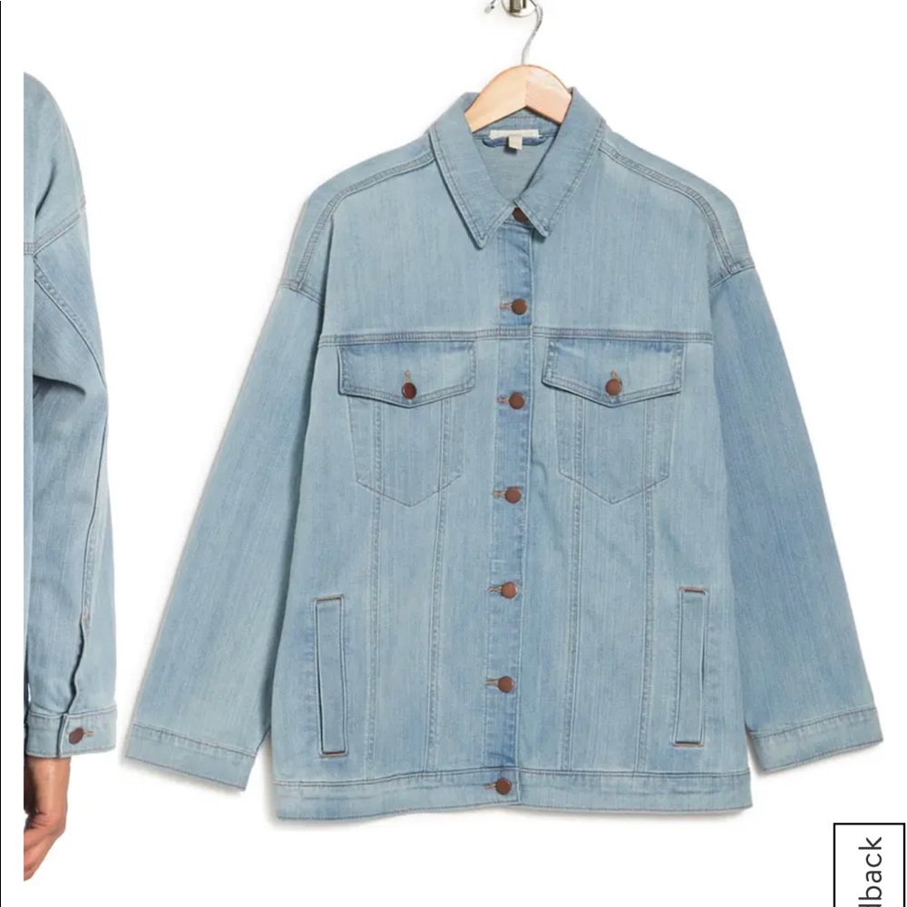 Brand New without Tags 
Denim Trucker Jacket
EILEEN FISHER